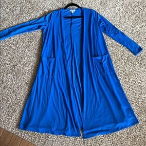 Beautiful Blue long Cardigan with pockets